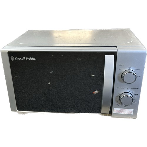 413 - Russell Hobbs silveer microwave, model : RHM2090S, working order