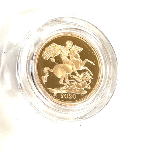 520 - The Royal Mint 'The Sovereign 2020' denomination The Sovereign, 916.7 AU, 7.98 grams, 22.05mm, issue... 