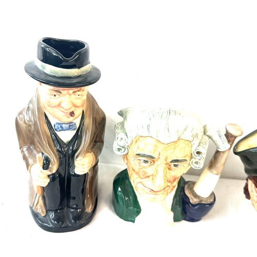 118 - Selection of 4 vintage toby jugs includes The cavalier, The falconer, apothecary and Winston