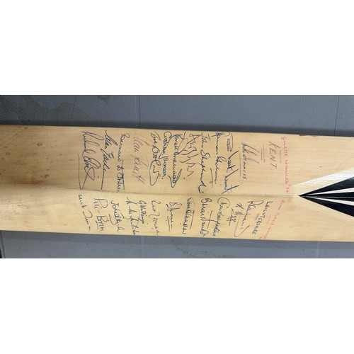 143 - Signed cricket Duncan fearnley bat, 1974