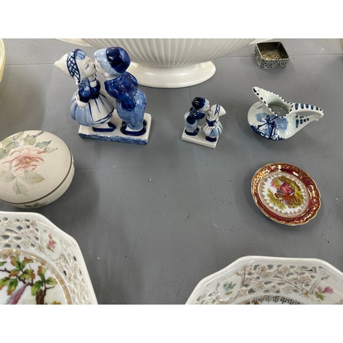 133 - Large selection of miscellaneous pottery includes Delft etc