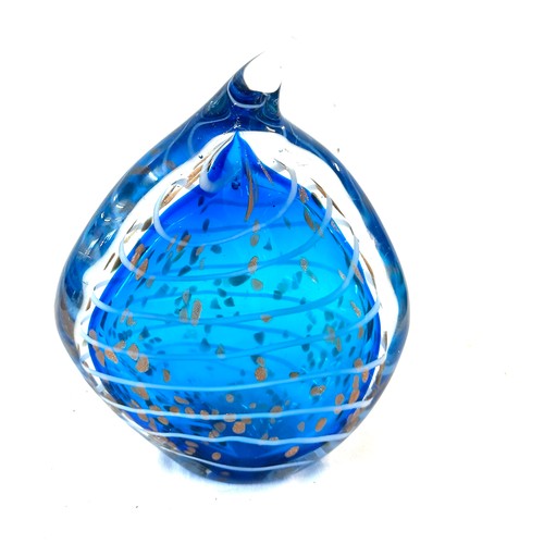 101 - Large glass paper weight 10.5 inches tall