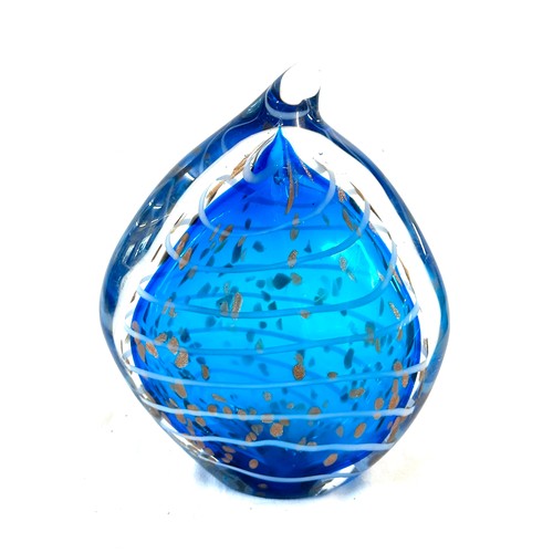 101 - Large glass paper weight 10.5 inches tall