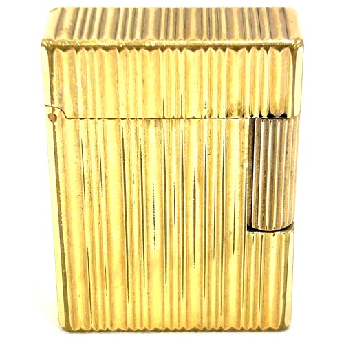 443 - Vintage Dupont Paris gold plated cigarette lighter