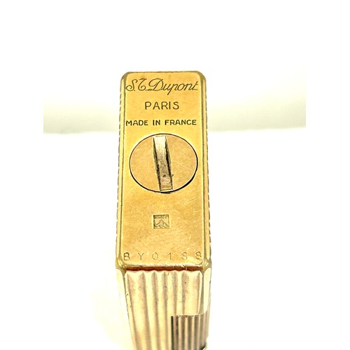 443 - Vintage Dupont Paris gold plated cigarette lighter