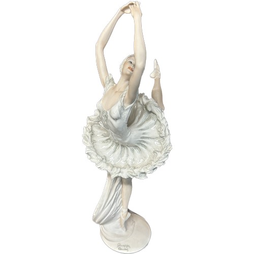 68 - Capodimonte Guiseppe Armani large ballerina figure measures approx 17 inches tall