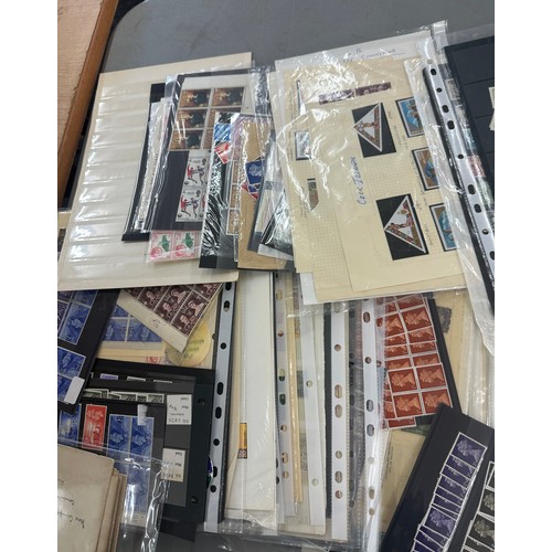 228 - Large box containing a stamp collection to include British commonwealth plus world wide, mint and us... 