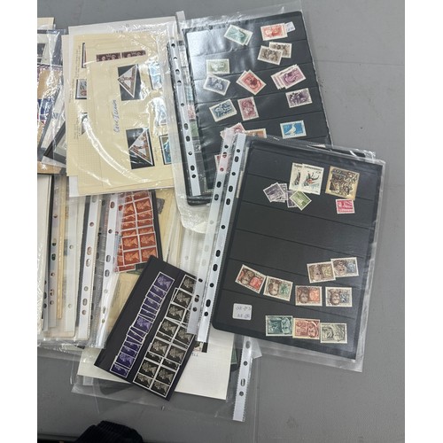 228 - Large box containing a stamp collection to include British commonwealth plus world wide, mint and us... 