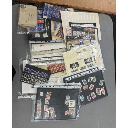 228 - Large box containing a stamp collection to include British commonwealth plus world wide, mint and us... 