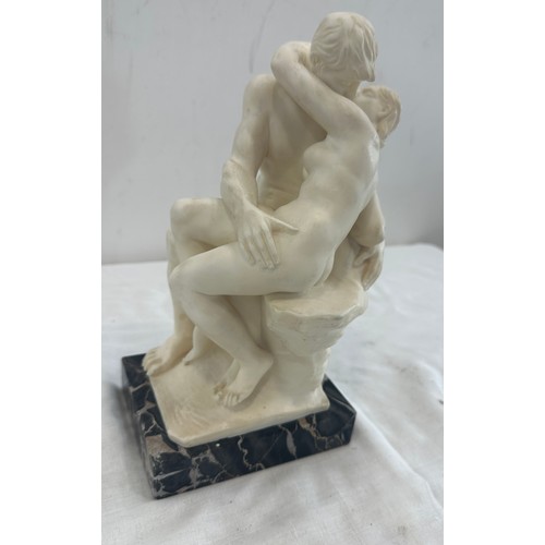 274 - G-Ruggeri Louers sculpture figure on marble base measures approx 10.5 inches tall