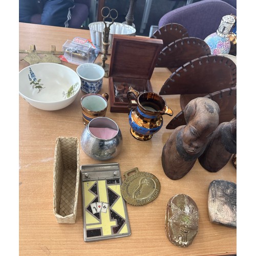 151 - Selection of miscellaneous to include pottery, wooden items, collectables etc