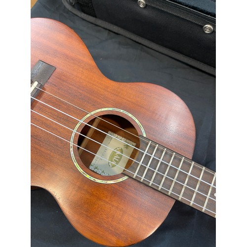 263 - Electro kala KA-Gat ukelele with uke crazy case