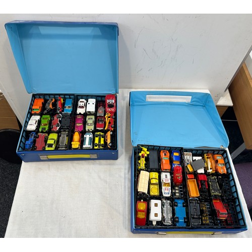 64 - Large selection of Matchbox cars within 2 matchbox carry cases