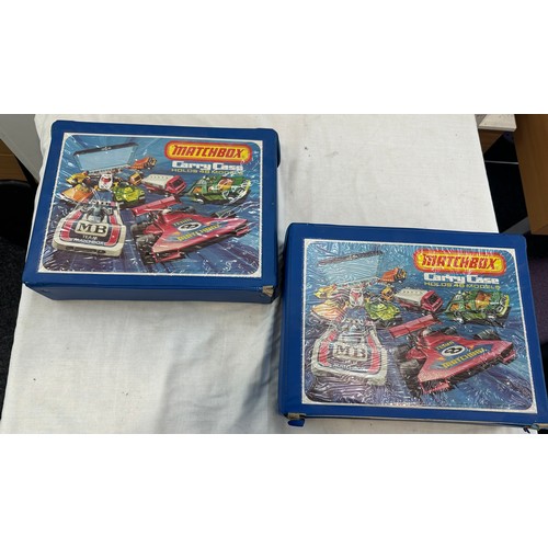 64 - Large selection of Matchbox cars within 2 matchbox carry cases