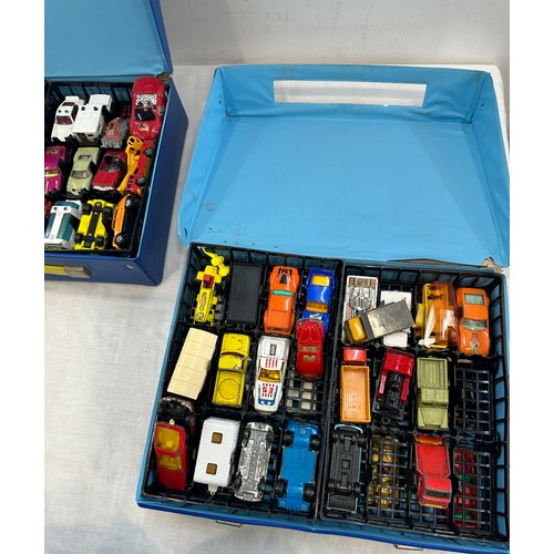 64 - Large selection of Matchbox cars within 2 matchbox carry cases