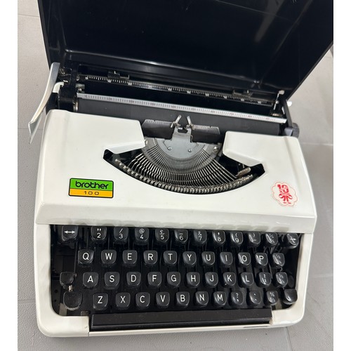 156 - Vintage Brother 100 Portable Typewriter