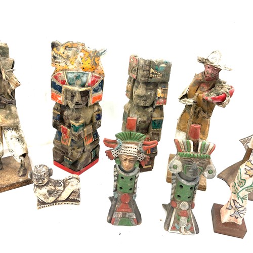 256 - Selection of vintage Astex Mexican figures tallest measures approx 16 inches tall