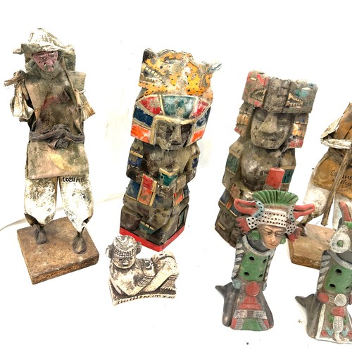 256 - Selection of vintage Astex Mexican figures tallest measures approx 16 inches tall