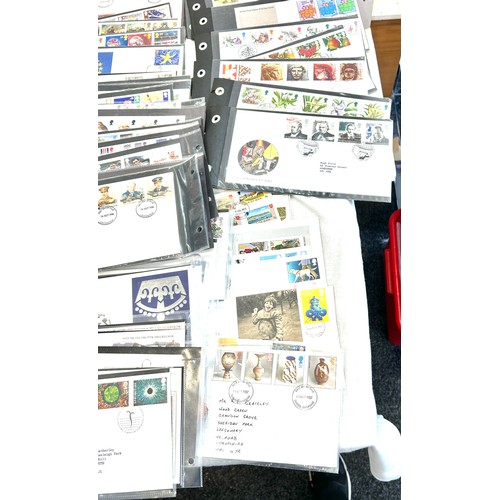 258 - Large quantity of vintage first day covers to include Police, Dinosaurs, Communications etc