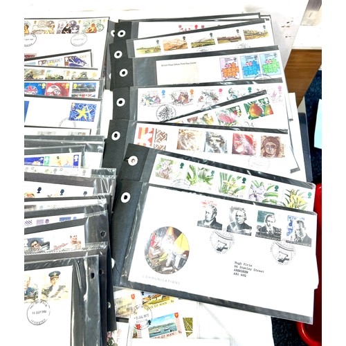258 - Large quantity of vintage first day covers to include Police, Dinosaurs, Communications etc