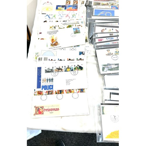 258 - Large quantity of vintage first day covers to include Police, Dinosaurs, Communications etc