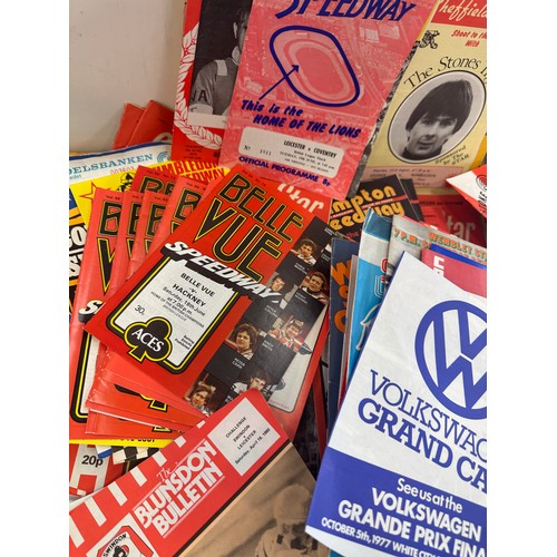 178 - Large selection of Speedway Star and News programmes and others all dated from the 1970's