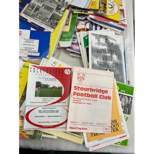 257 - Selection of vintage football programmes from 1960s onwards of various clubs