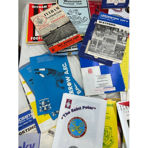 257 - Selection of vintage football programmes from 1960s onwards of various clubs