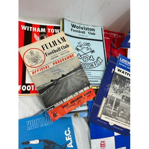 257 - Selection of vintage football programmes from 1960s onwards of various clubs