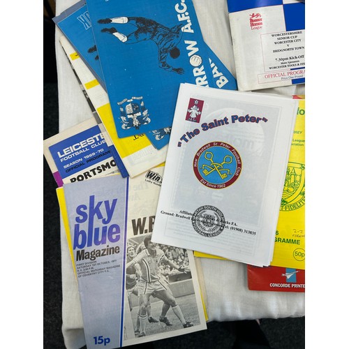 257 - Selection of vintage football programmes from 1960s onwards of various clubs
