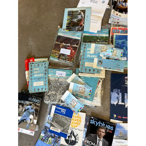 266 - Selection of coventry city football programmes