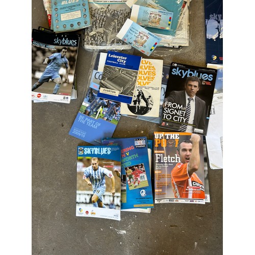 266 - Selection of coventry city football programmes