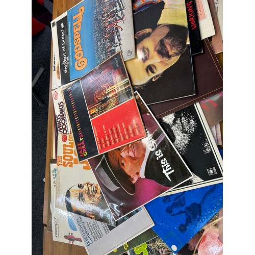 145 - Large selection of vinyl LPS from 60s, 70s and 80s to include The Carpenters, Bob Dilan, Motown etc