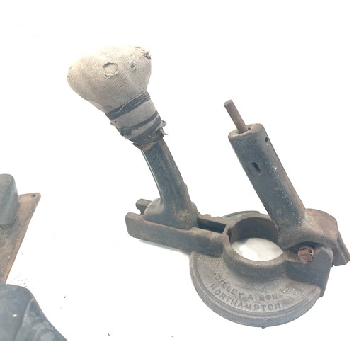 234 - Selection of vintage metal shoe lasts, Dilley and Sons