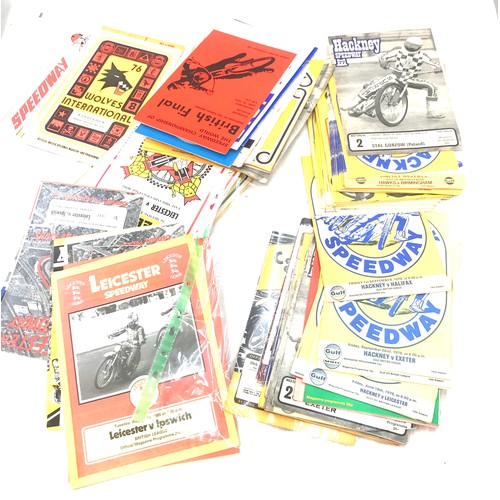 49 - Selection of vintage Speedway and bike programmes from various clubs and years to include Hackney Sp... 