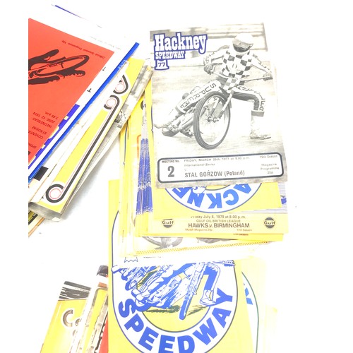 49 - Selection of vintage Speedway and bike programmes from various clubs and years to include Hackney Sp... 