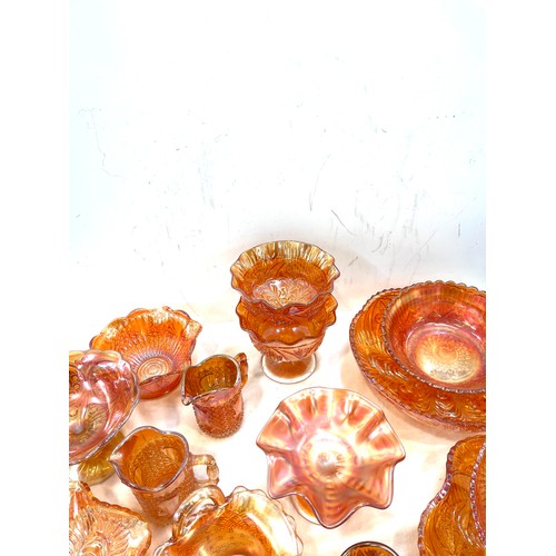 225 - Large selection of assorted carnival glassware