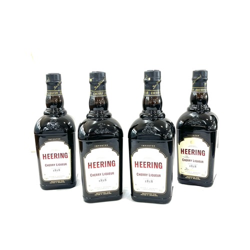 663 - 4 Bottles of Heering Cherry Liquor 1818, 70cl, 24% volume