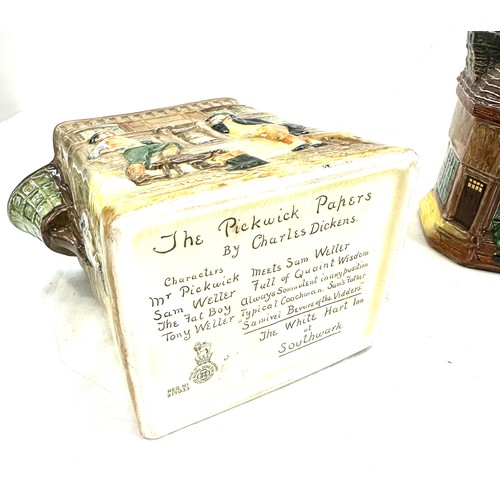 20 - Two vintage Royal Doulton Jugs one 'The Pickwick Papers by Charles Dickens' and the other ' Old Curi... 