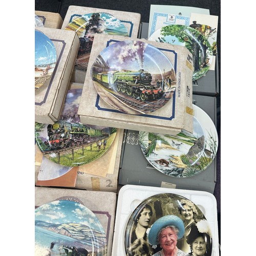 138 - Selection of Steam way and rail way Davenport collectors plates and some Wedgwood collectors plates