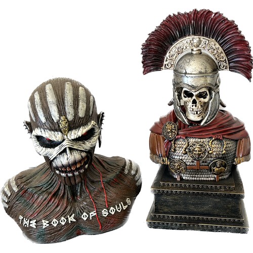 96 - Iron maiden the book of souls ornament, skelton knight ornament, height of tallest 15 inches