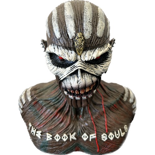 96 - Iron maiden the book of souls ornament, skelton knight ornament, height of tallest 15 inches