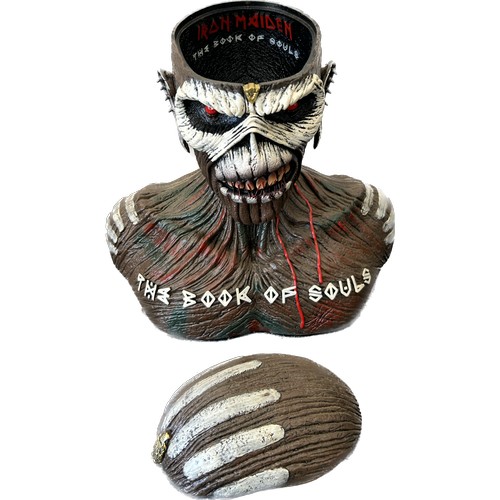 96 - Iron maiden the book of souls ornament, skelton knight ornament, height of tallest 15 inches