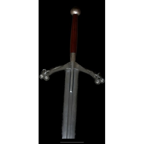 124 - Re-enacement large sword display only, approximate measurements:Length 49 inches