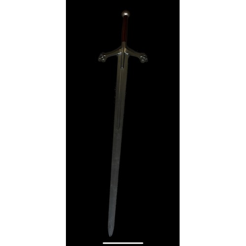 124 - Re-enacement large sword display only, approximate measurements:Length 49 inches