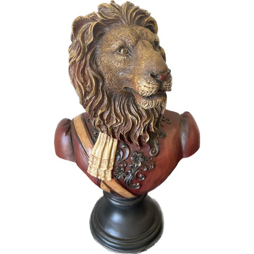278 - Haratio the hare, regal lion anf fox busts, all approximately 16.5 inches tall