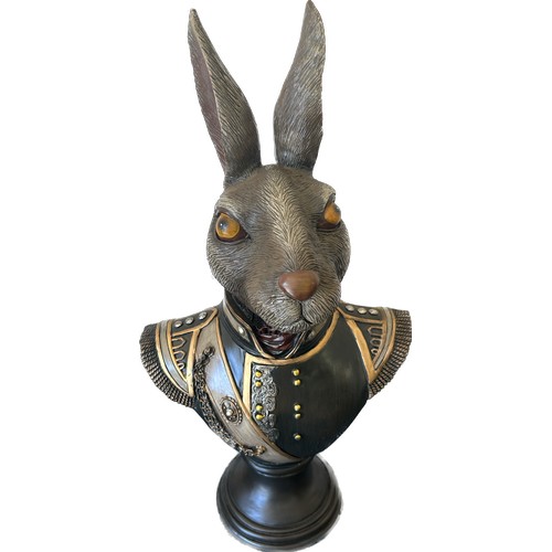 278 - Haratio the hare, regal lion anf fox busts, all approximately 16.5 inches tall