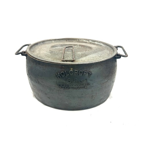 64 - Vintage Holcroft 16p lidded cooking pot 17 inches tall 14 inches wide 9 inches depth