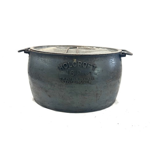 64 - Vintage Holcroft 16p lidded cooking pot 17 inches tall 14 inches wide 9 inches depth