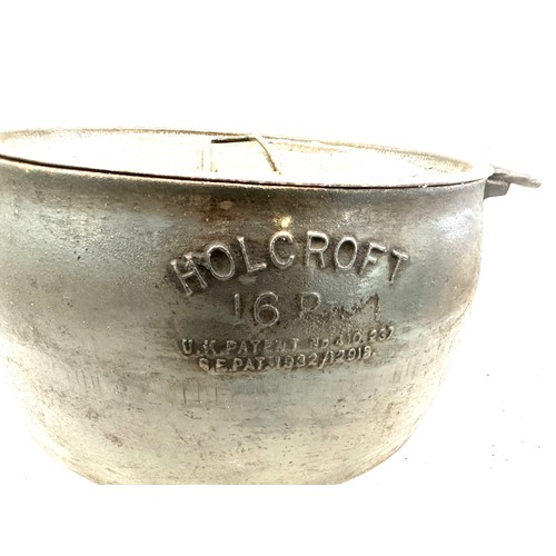 64 - Vintage Holcroft 16p lidded cooking pot 17 inches tall 14 inches wide 9 inches depth